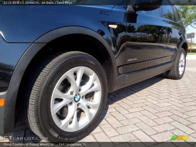 Jet Black / Sand Beige 2010 BMW X3 xDrive30i