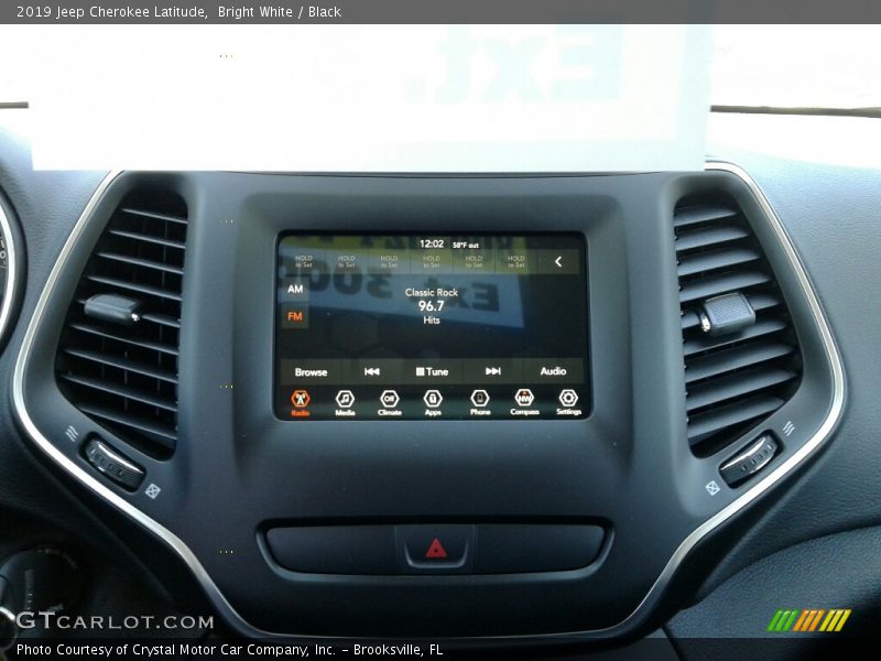 Bright White / Black 2019 Jeep Cherokee Latitude
