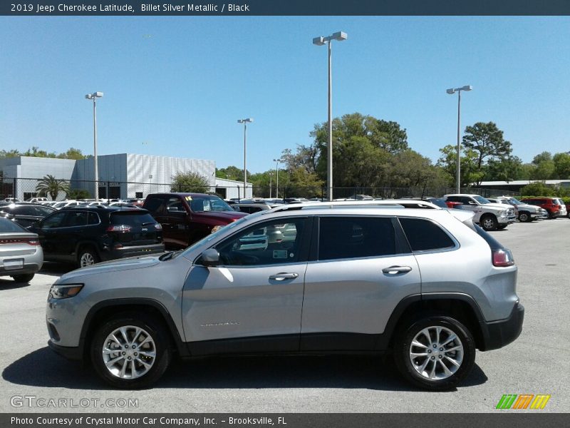 Billet Silver Metallic / Black 2019 Jeep Cherokee Latitude