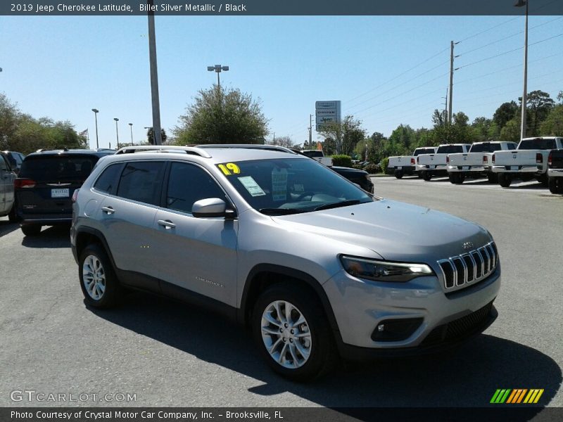 Billet Silver Metallic / Black 2019 Jeep Cherokee Latitude