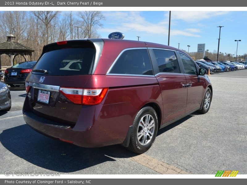 Dark Cherry Pearl / Beige 2013 Honda Odyssey EX-L