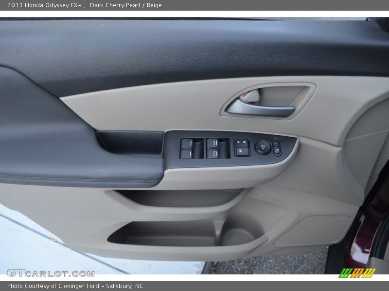 Dark Cherry Pearl / Beige 2013 Honda Odyssey EX-L