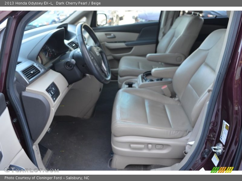 Dark Cherry Pearl / Beige 2013 Honda Odyssey EX-L