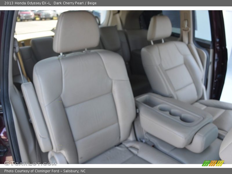 Dark Cherry Pearl / Beige 2013 Honda Odyssey EX-L