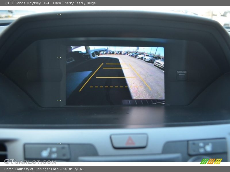 Dark Cherry Pearl / Beige 2013 Honda Odyssey EX-L