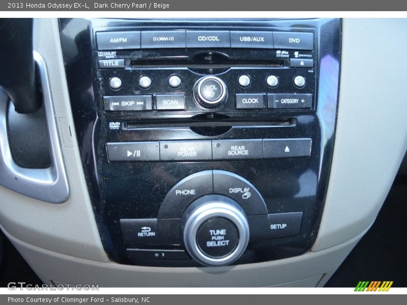 Dark Cherry Pearl / Beige 2013 Honda Odyssey EX-L
