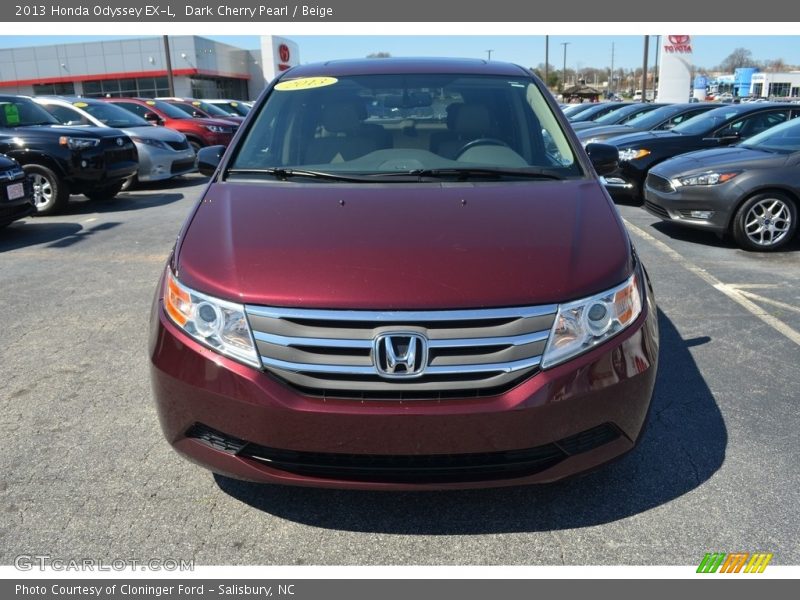 Dark Cherry Pearl / Beige 2013 Honda Odyssey EX-L