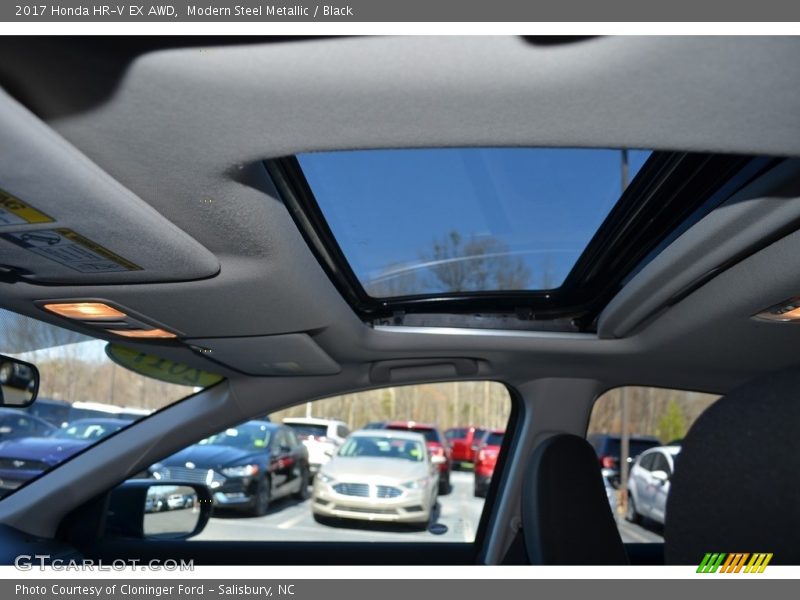 Modern Steel Metallic / Black 2017 Honda HR-V EX AWD