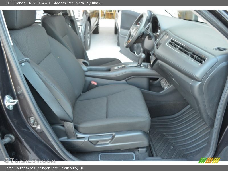 Modern Steel Metallic / Black 2017 Honda HR-V EX AWD