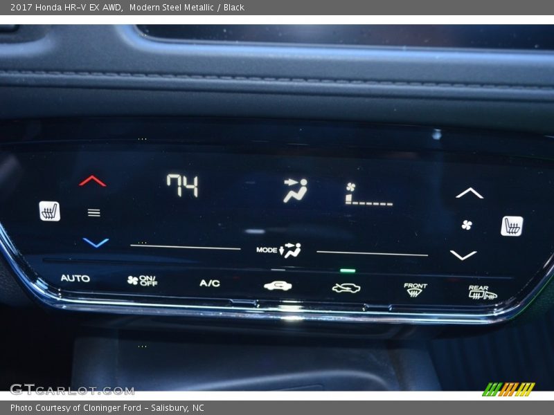 Modern Steel Metallic / Black 2017 Honda HR-V EX AWD
