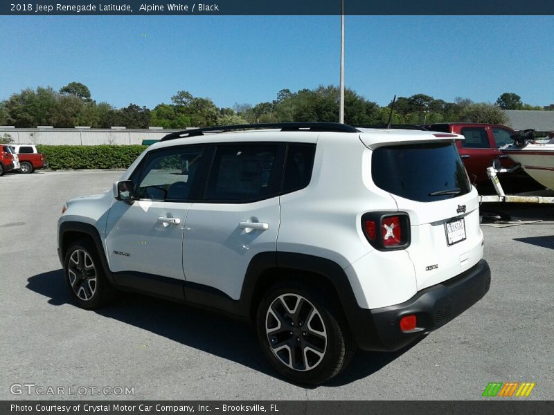 Alpine White / Black 2018 Jeep Renegade Latitude