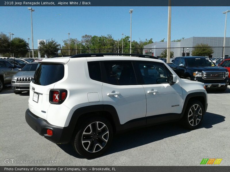 Alpine White / Black 2018 Jeep Renegade Latitude
