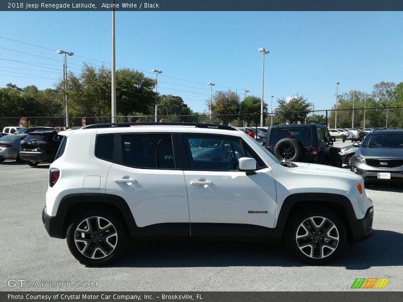 Alpine White / Black 2018 Jeep Renegade Latitude