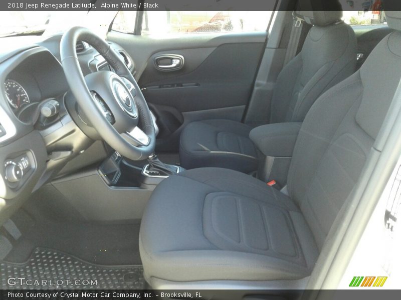 Alpine White / Black 2018 Jeep Renegade Latitude