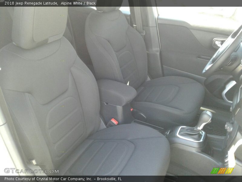 Alpine White / Black 2018 Jeep Renegade Latitude