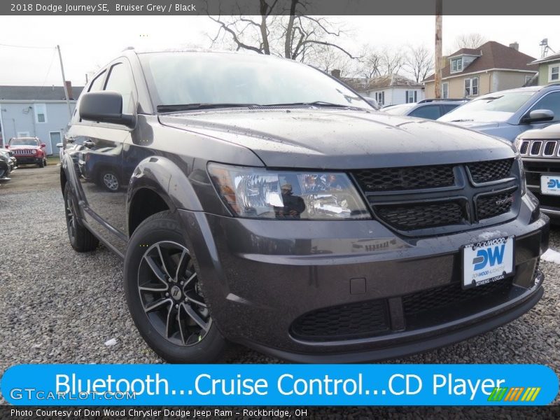 Bruiser Grey / Black 2018 Dodge Journey SE