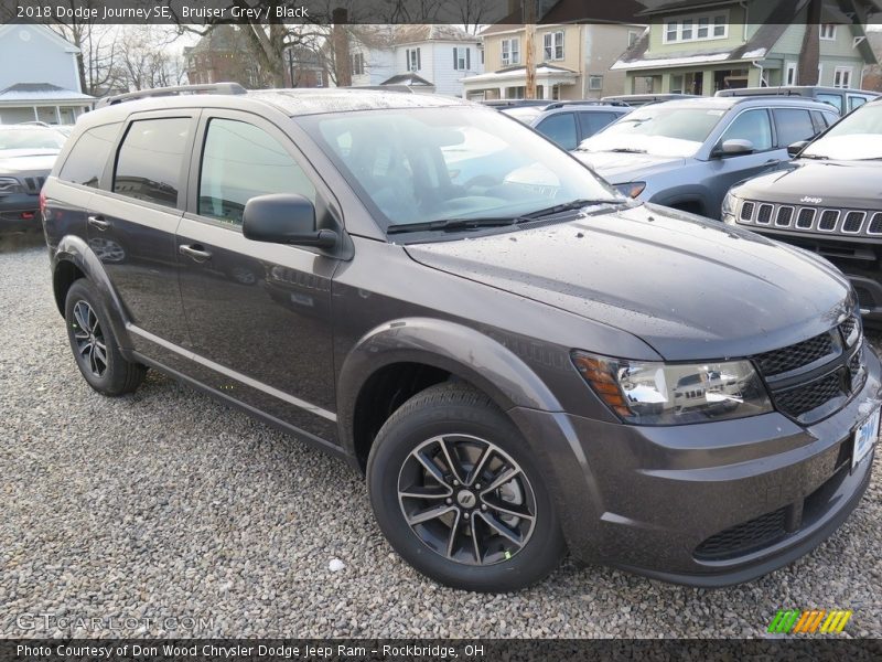 Bruiser Grey / Black 2018 Dodge Journey SE