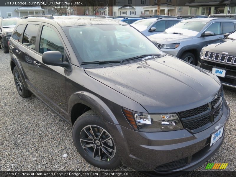 Bruiser Grey / Black 2018 Dodge Journey SE