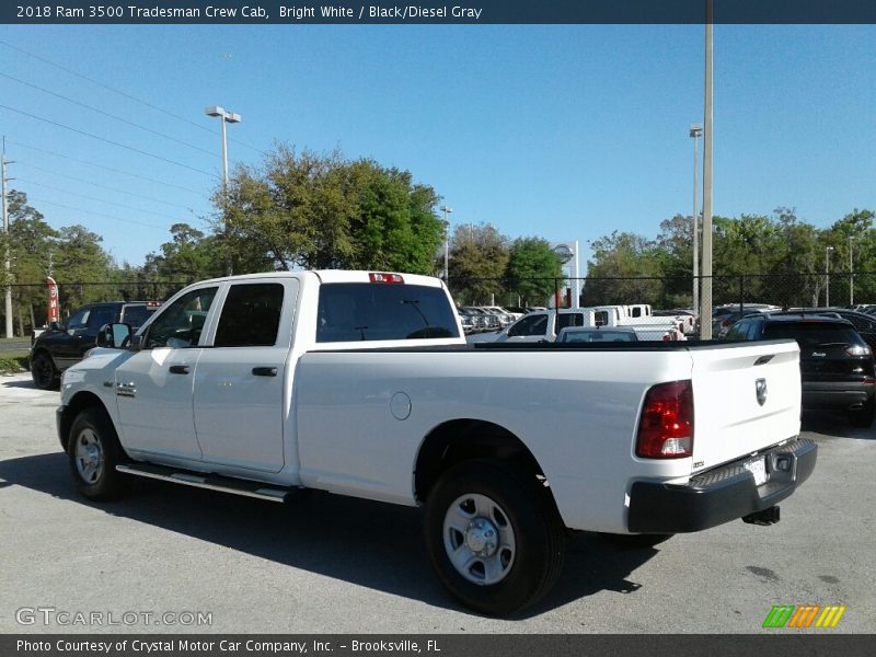 Bright White / Black/Diesel Gray 2018 Ram 3500 Tradesman Crew Cab