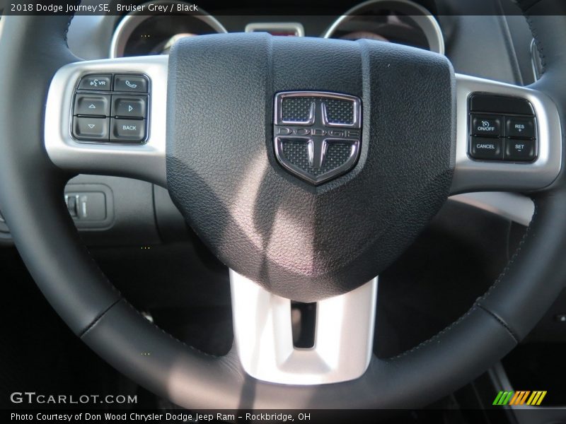 Bruiser Grey / Black 2018 Dodge Journey SE