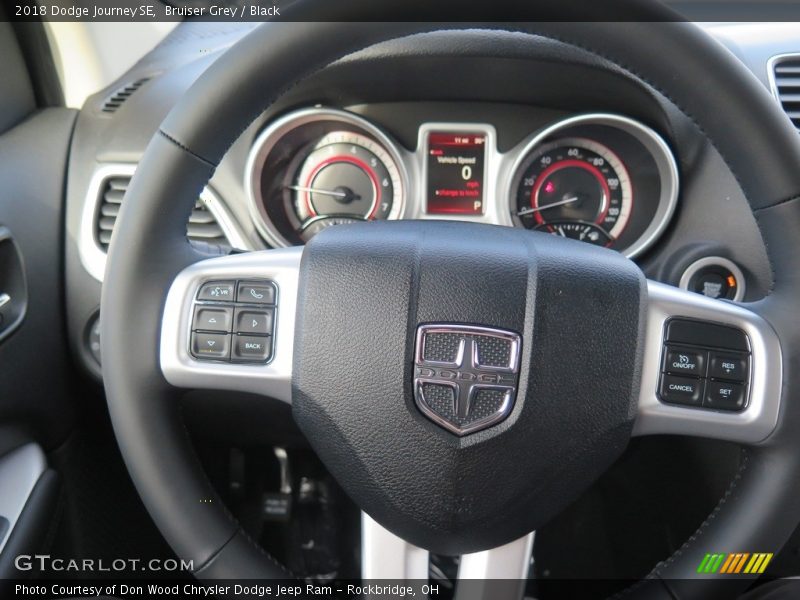 Bruiser Grey / Black 2018 Dodge Journey SE