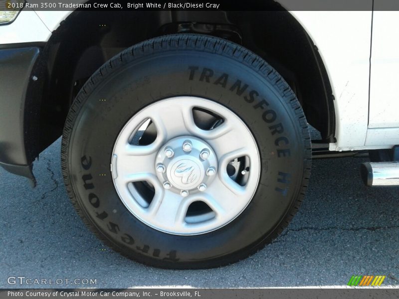 Bright White / Black/Diesel Gray 2018 Ram 3500 Tradesman Crew Cab