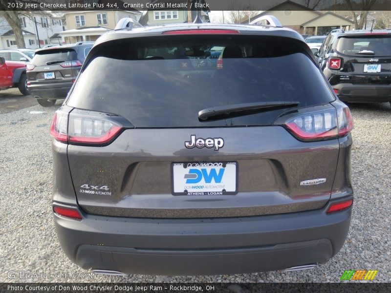 Granite Crystal Metallic / Black 2019 Jeep Cherokee Latitude Plus 4x4