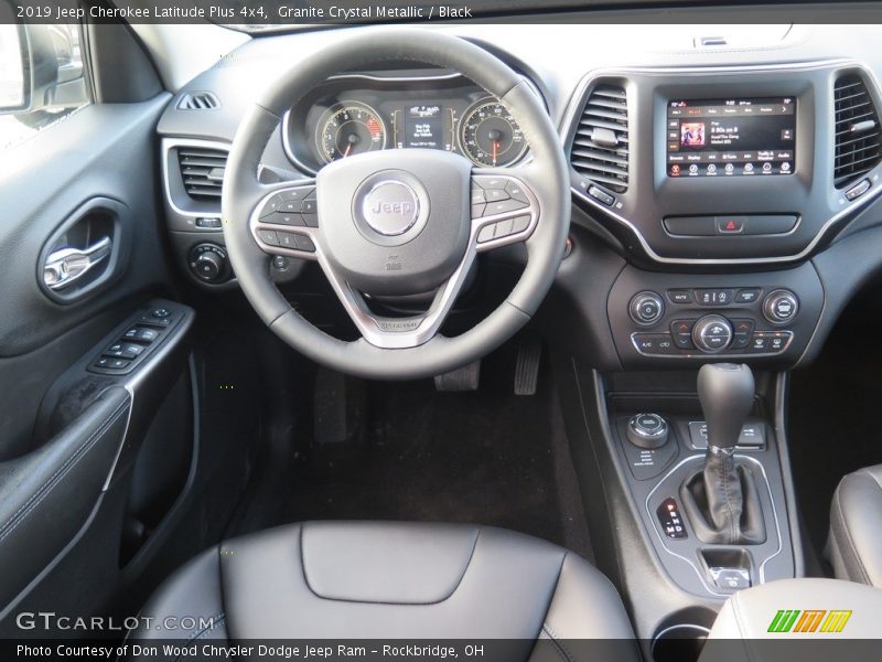 Granite Crystal Metallic / Black 2019 Jeep Cherokee Latitude Plus 4x4