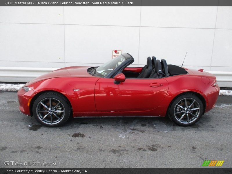 Soul Red Metallic / Black 2016 Mazda MX-5 Miata Grand Touring Roadster