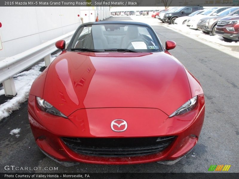Soul Red Metallic / Black 2016 Mazda MX-5 Miata Grand Touring Roadster