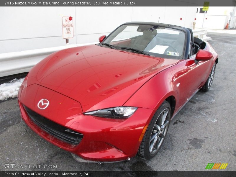 Soul Red Metallic / Black 2016 Mazda MX-5 Miata Grand Touring Roadster