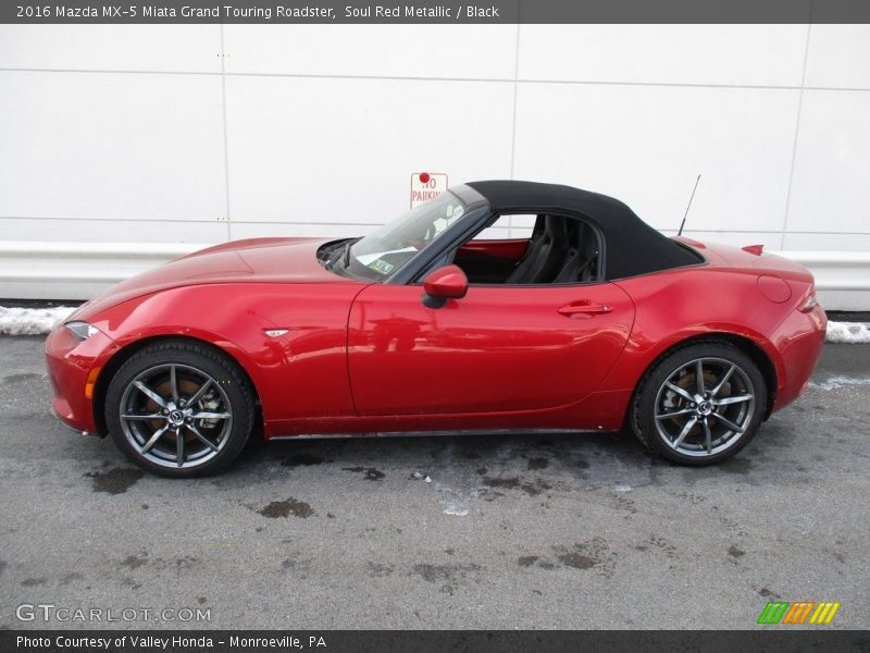 Soul Red Metallic / Black 2016 Mazda MX-5 Miata Grand Touring Roadster