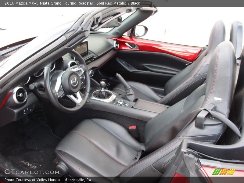 Soul Red Metallic / Black 2016 Mazda MX-5 Miata Grand Touring Roadster