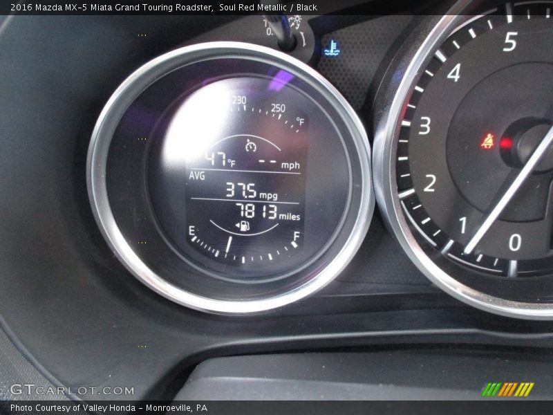 Soul Red Metallic / Black 2016 Mazda MX-5 Miata Grand Touring Roadster
