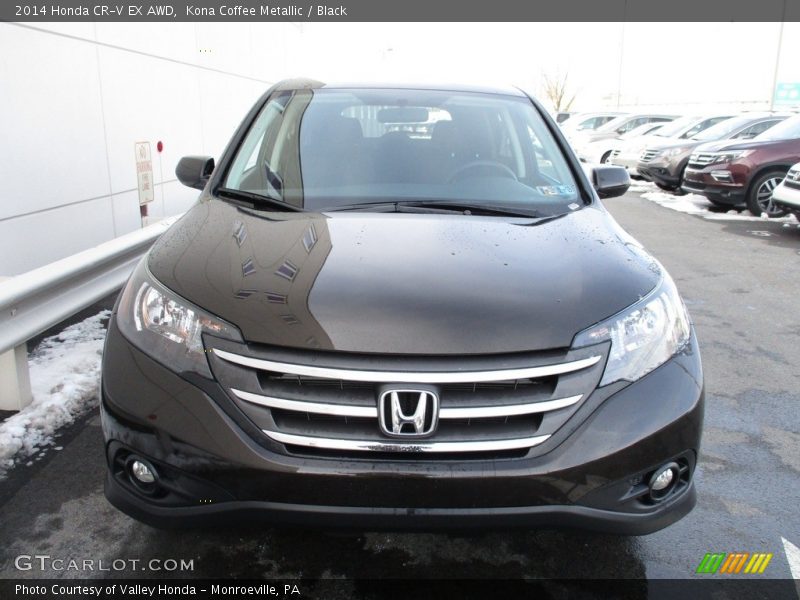 Kona Coffee Metallic / Black 2014 Honda CR-V EX AWD