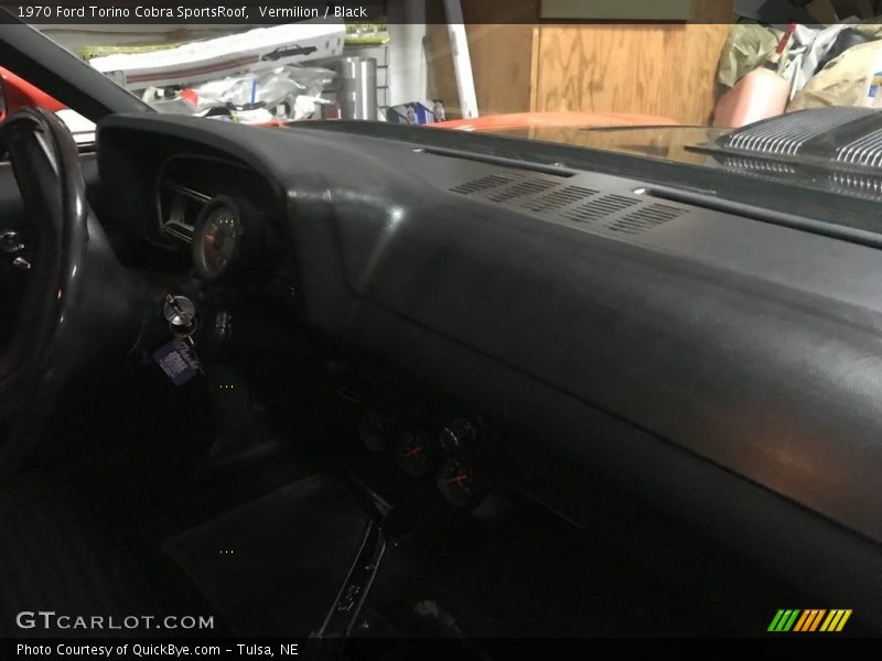 Vermilion / Black 1970 Ford Torino Cobra SportsRoof