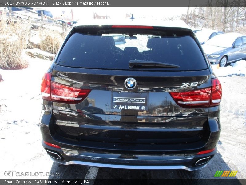 Black Sapphire Metallic / Mocha 2017 BMW X5 xDrive35i