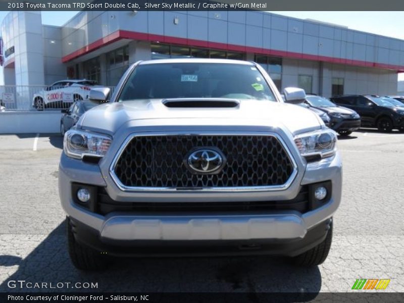 Silver Sky Metallic / Graphite w/Gun Metal 2018 Toyota Tacoma TRD Sport Double Cab