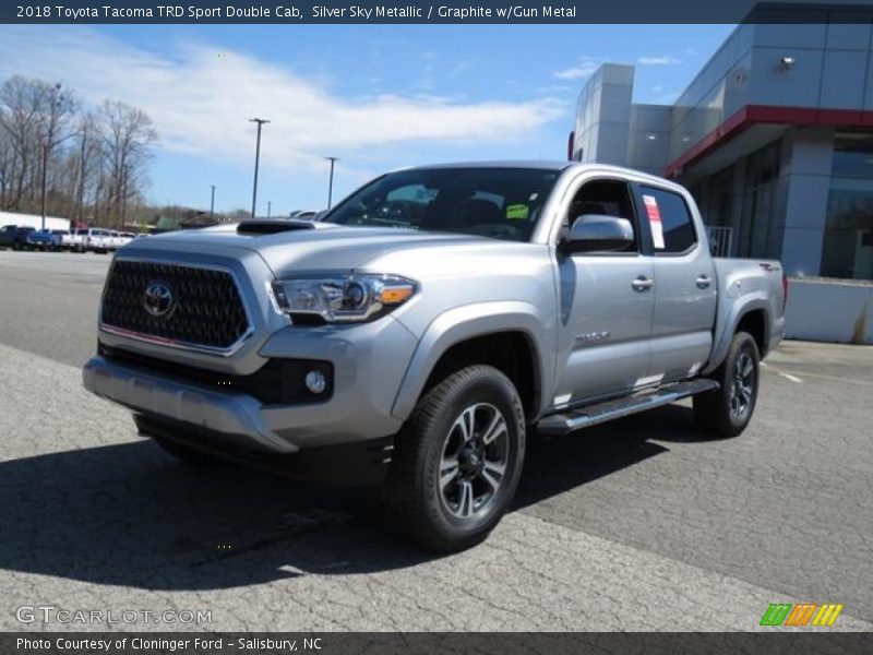 Silver Sky Metallic / Graphite w/Gun Metal 2018 Toyota Tacoma TRD Sport Double Cab