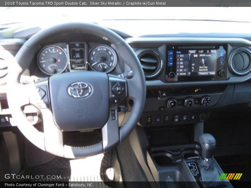 Silver Sky Metallic / Graphite w/Gun Metal 2018 Toyota Tacoma TRD Sport Double Cab