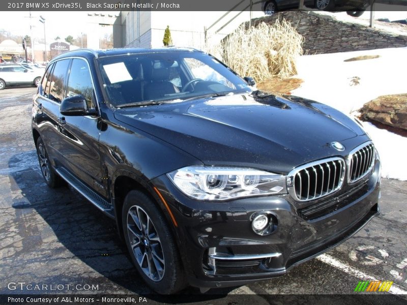 Black Sapphire Metallic / Mocha 2017 BMW X5 xDrive35i