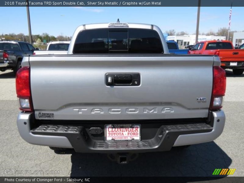 Silver Sky Metallic / Graphite w/Gun Metal 2018 Toyota Tacoma TRD Sport Double Cab