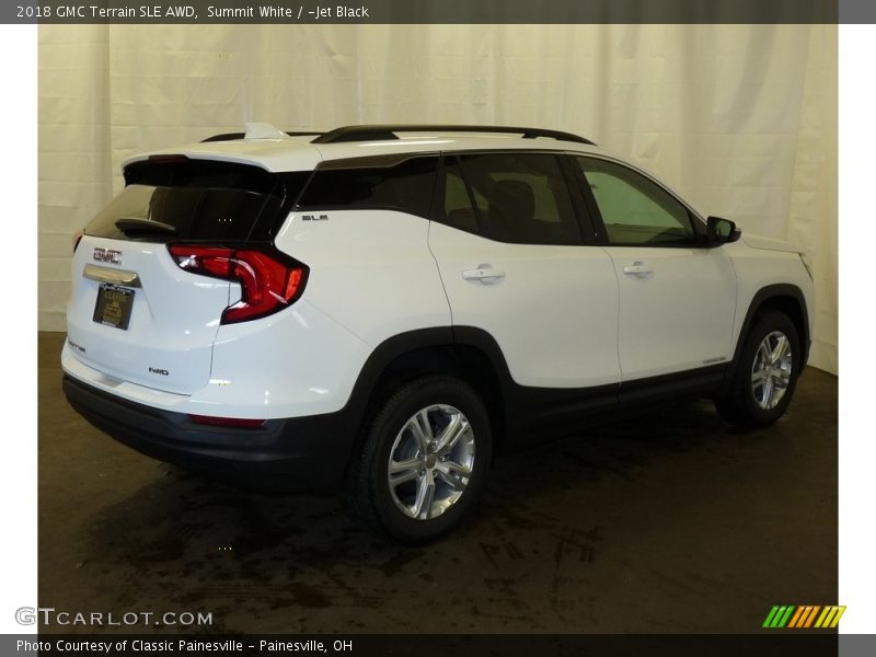 Summit White / ­Jet Black 2018 GMC Terrain SLE AWD