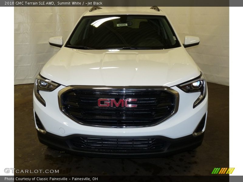 Summit White / ­Jet Black 2018 GMC Terrain SLE AWD