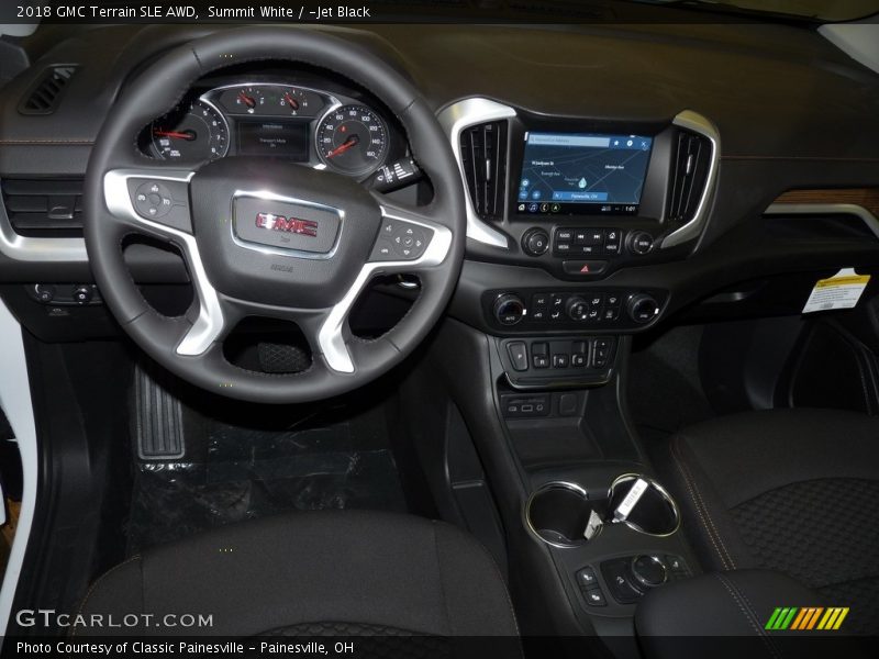 Summit White / ­Jet Black 2018 GMC Terrain SLE AWD