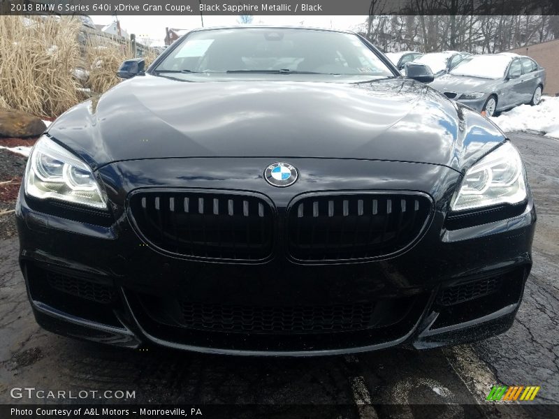 Black Sapphire Metallic / Black 2018 BMW 6 Series 640i xDrive Gran Coupe