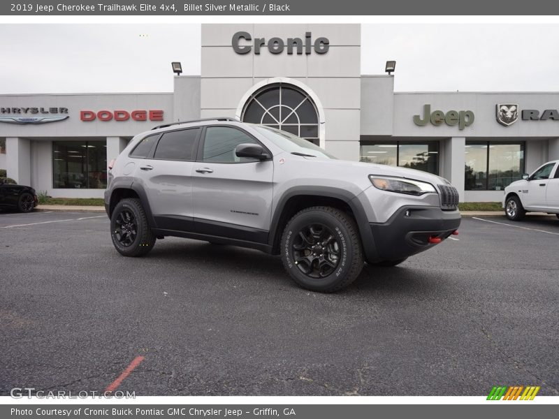 Billet Silver Metallic / Black 2019 Jeep Cherokee Trailhawk Elite 4x4