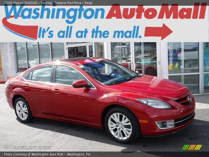 Sangria Red Mica / Beige 2009 Mazda MAZDA6 i Touring