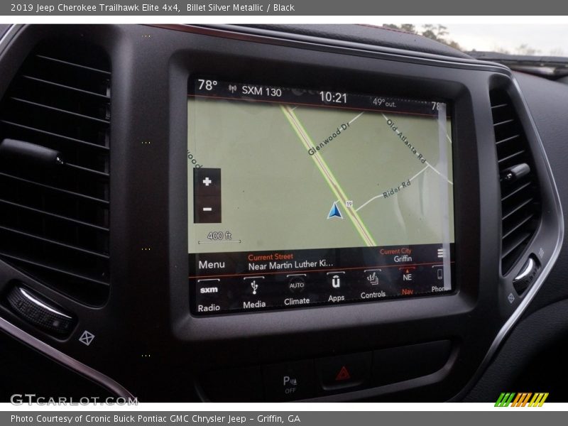 Navigation of 2019 Cherokee Trailhawk Elite 4x4