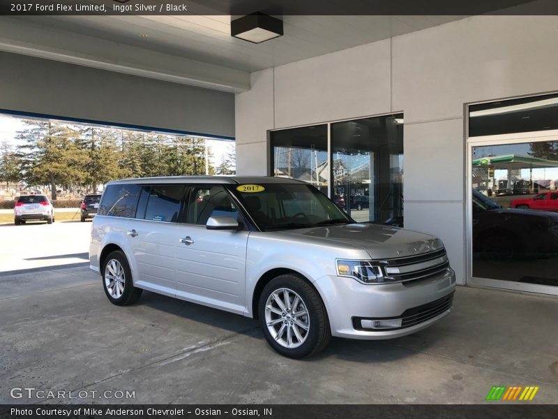 Ingot Silver / Black 2017 Ford Flex Limited